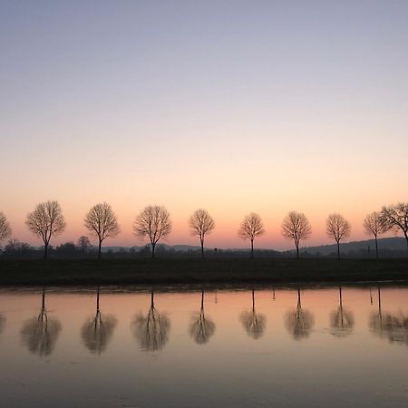 Ferienwohnung Weserblick Polle Bagian luar foto