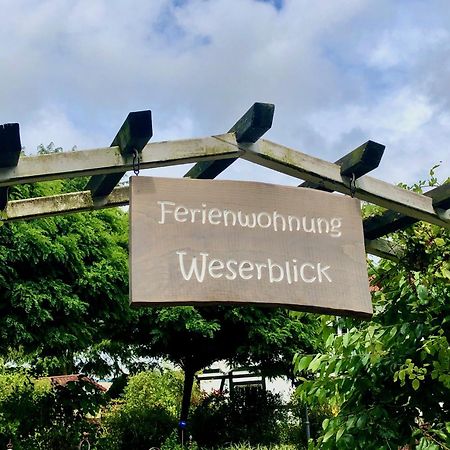 Ferienwohnung Weserblick Polle Bagian luar foto