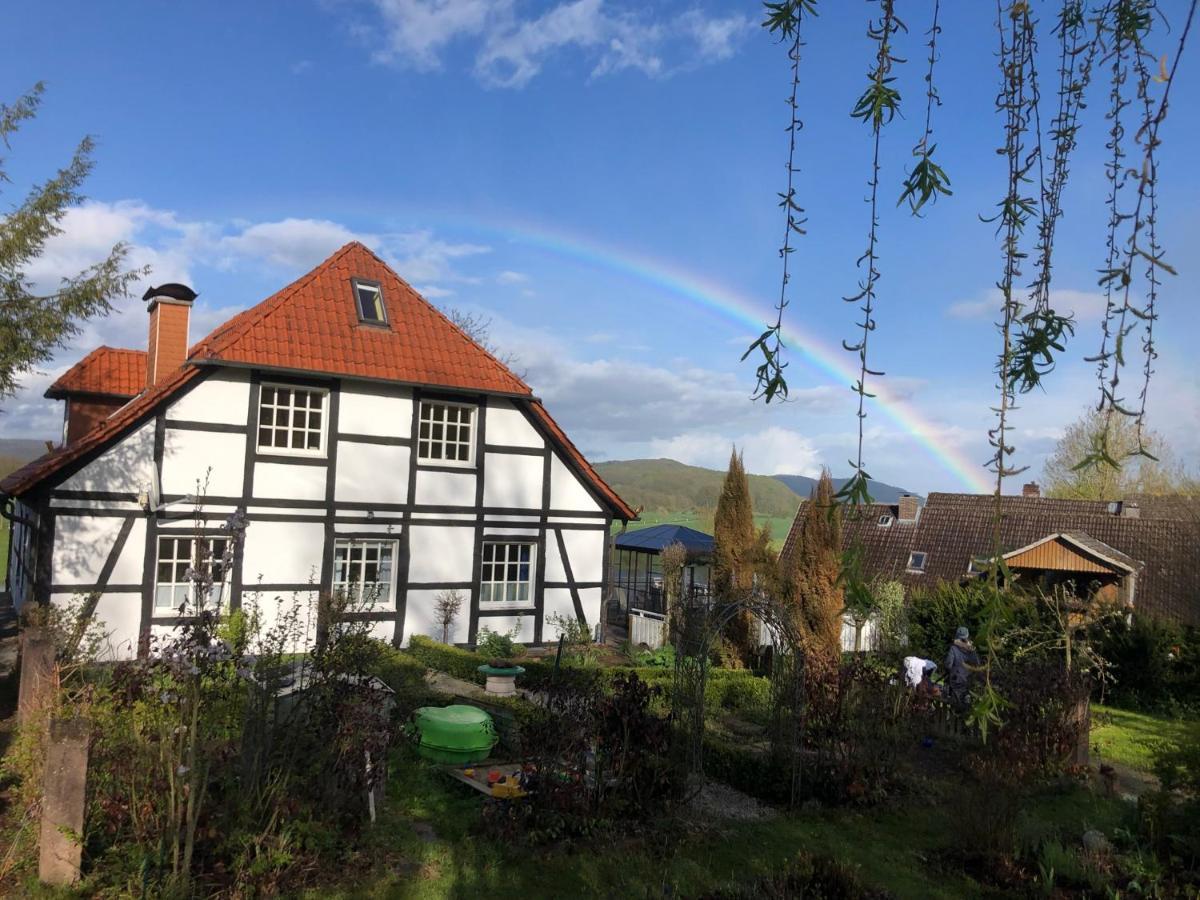 Ferienwohnung Weserblick Polle Bagian luar foto